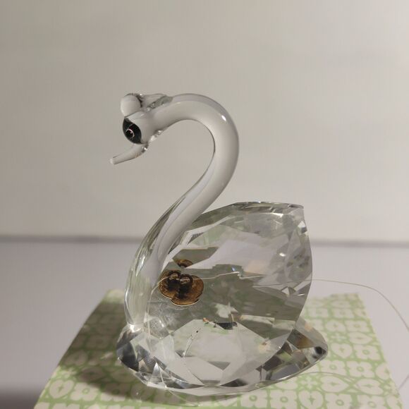 Cut Crystal Ornament Swan Timeless Treasures 27205AMC with Box - Picture 4 of 16